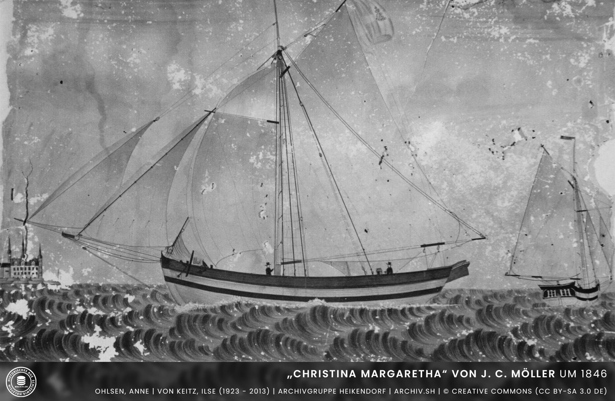 Yacht-Christina-Margaretha-von-Johann-Christian-Möller-Bäcker-um-1846