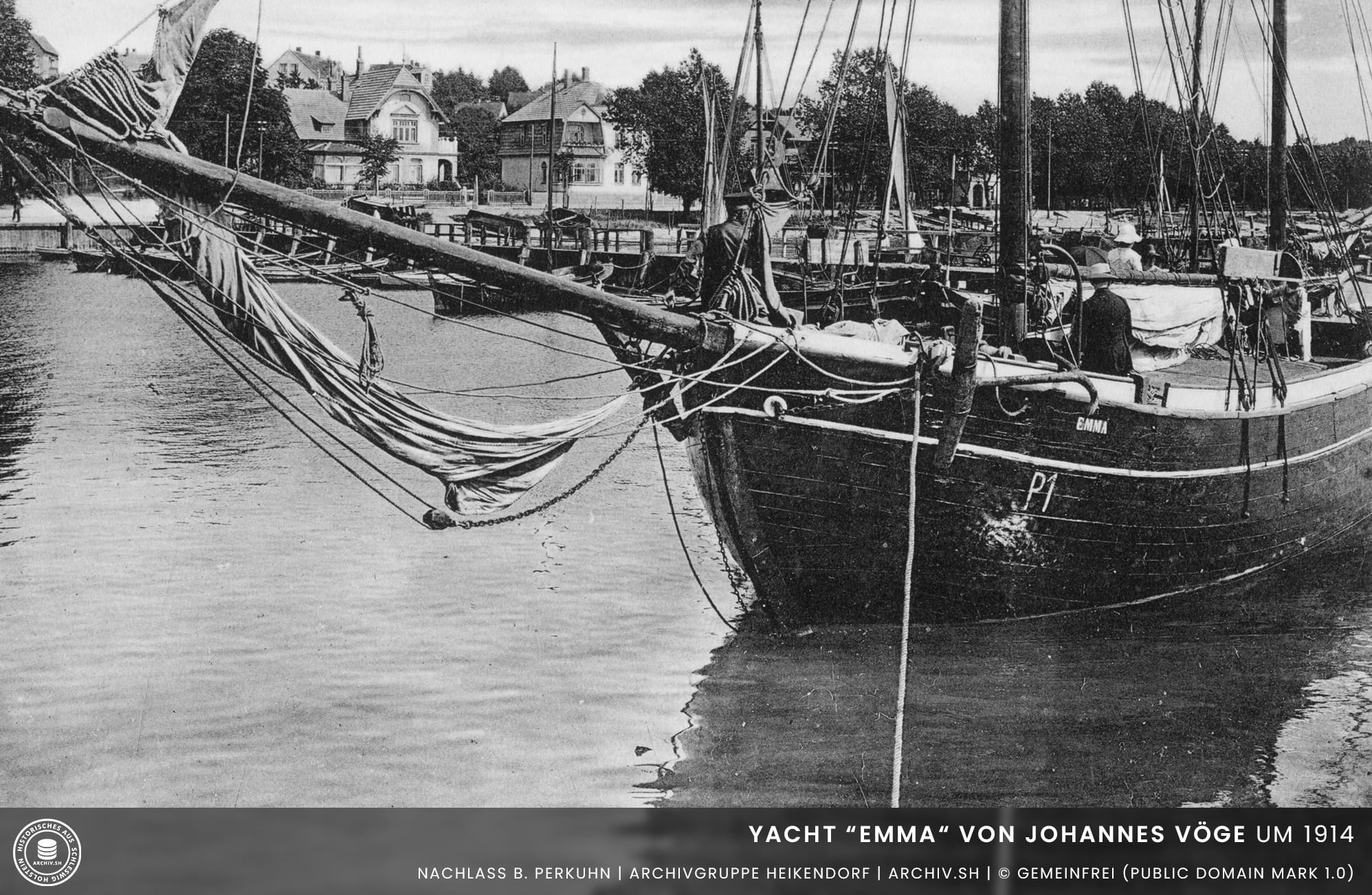 Yacht-Emma-von-Johannes-Vöge-um-1914