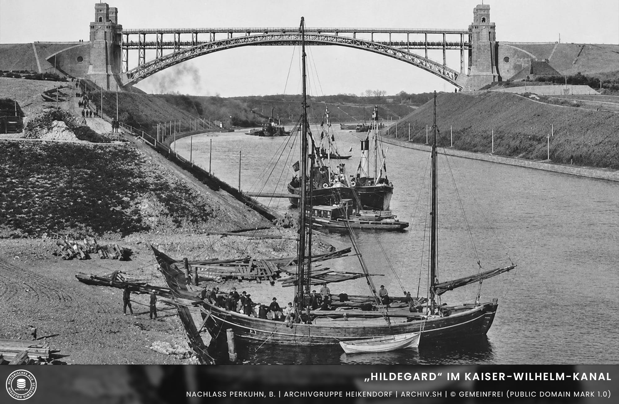 Yacht-Hildegard-von-Wilhelm-Rix-im-Kaiser-Wilhelm-Kanal