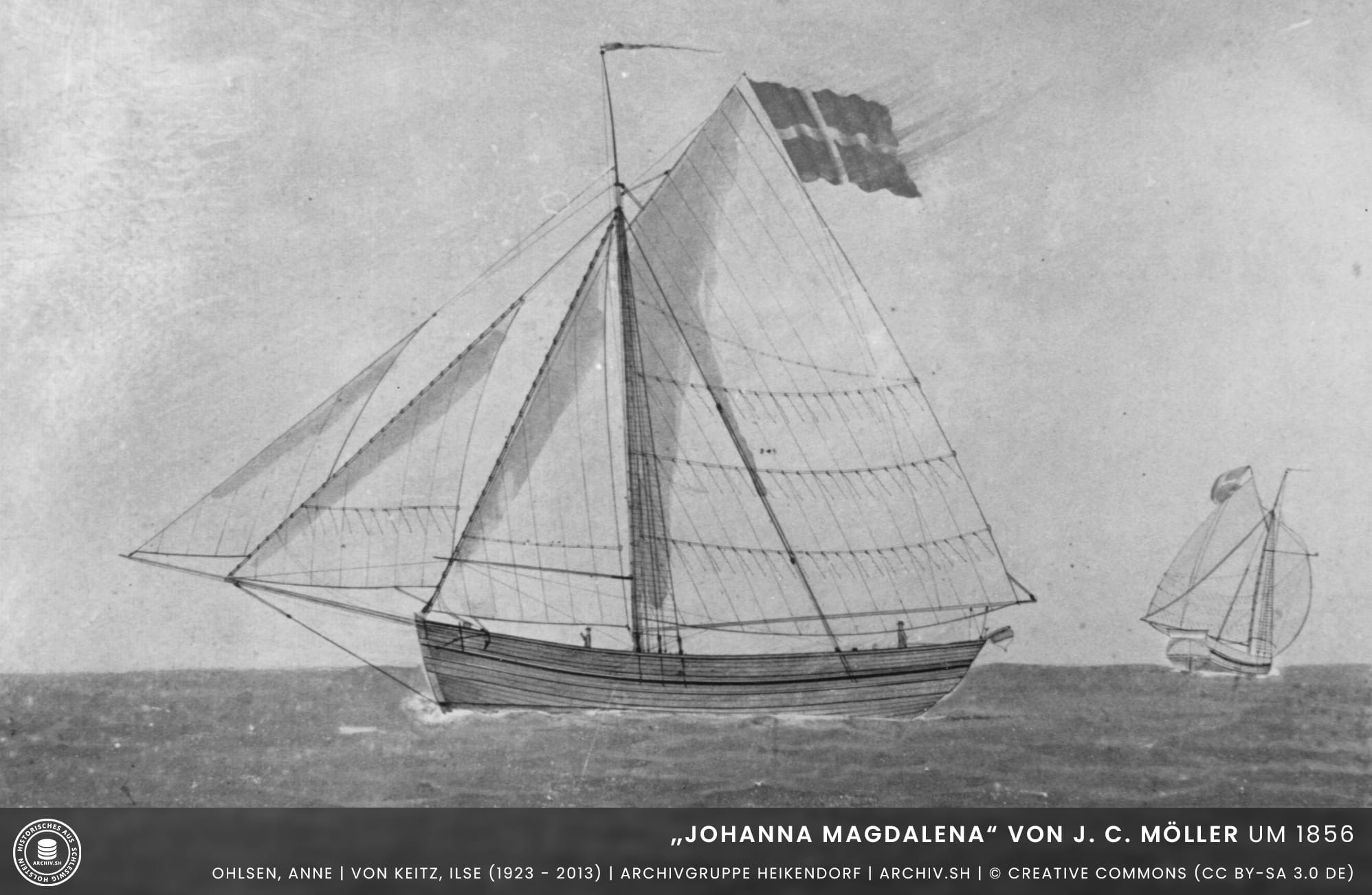 Yacht-Johanna-Magdalena-von-Johann-Christian-Möller-um-1856