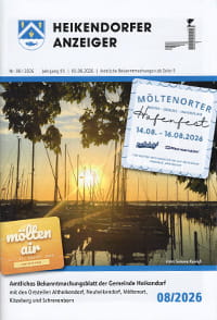 Titelblatt Heikendorfer Anzeiger August 2026